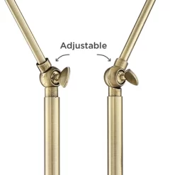 Possini Euro Design Sentry Modern Mid Century Desk Lamp 23" High Black Brass With USB Charging Port LED Adjustable Cone Shade For Bedroom Living Room -Possini Euro Design Sales GUEST d3ce9263 7a5c 44b4 9cc2 8c349dada242