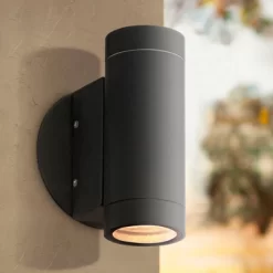 Possini Euro Design Modern Industrial Outdoor Wall Light Fixtures Set Of 2 Matte Black Metal Up Down 6 1/2" For Post Exterior Barn 8 Possini Euro Design Modern Industrial Outdoor Wall Light Fixtures Set Of 2 Matte Black Metal Up Down 6 1/2" For Post Exterior Barn -Possini Euro Design Sales GUEST d522640c 1138 41d1 ba7c d0550f4f74d8