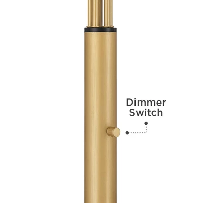 Possini Euro Design Infini Mid Century Modern 78" Tall Standing Floor Lamp Large Arc 5-Light Adjustable Gold Marble Brushed Brass Finish Living Room 5 Possini Euro Design Infini Mid Century Modern 78" Tall Standing Floor Lamp Large Arc 5-Light Adjustable Gold Marble Brushed Brass Finish Living Room - Image 5