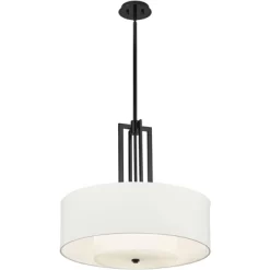 Possini Euro Design Sundry Semi Gloss Black Drum Pendant Chandelier 24" Wide Modern Double Shade 4-Light Fixture For Dining Room Foyer Kitchen Island 14 Possini Euro Design Sundry Semi Gloss Black Drum Pendant Chandelier 24" Wide Modern Double Shade 4-Light Fixture For Dining Room Foyer Kitchen Island -Possini Euro Design Sales GUEST da99c9fc c10a 4ef4 b3b2 ecf5266ef760