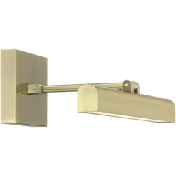 Possini Euro Design Henry 17" High Modern Picture Wall Lamp Light Fixture Mount Living Room Indoor Hallway Entry-way LED Hardwired Gold Antique Brass -Possini Euro Design Sales GUEST da9c3484 2fc4 497f 87ea e3764a9533ef