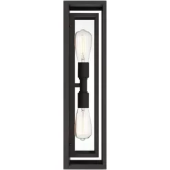Possini Euro Design Metropolis Mid Century Modern Outdoor Wall Light Fixture Black Gold 22" Clear Glass For Post Exterior Barn Deck House Porch Yard -Possini Euro Design Sales GUEST daa24b20 e325 4a4f a9c3 91bd3a542fbe