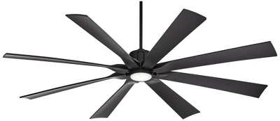 70" Possini Euro Design Defender Modern Indoor Outdoor Ceiling Fan With Dimmable LED Light Remote Control Matte Black Damp Rated For Patio Exterior 5 70" Possini Euro Design Defender Modern Indoor Outdoor Ceiling Fan With Dimmable LED Light Remote Control Matte Black Damp Rated For Patio Exterior - Image 5