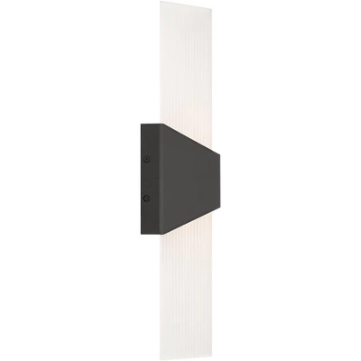 Possini Euro Design Possini Euro Tux 18" High Black And White LED Wall Sconce Set Of 2 7 Possini Euro Design Possini Euro Tux 18" High Black And White LED Wall Sconce Set Of 2 - Image 7