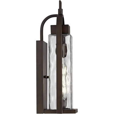 Possini Euro Design Winona Modern Outdoor Wall Light Fixture Bronze 16 1/4" Water Glass For Post Exterior Barn Deck House Porch Yard Posts Patio Home 6 Possini Euro Design Winona Modern Outdoor Wall Light Fixture Bronze 16 1/4" Water Glass For Post Exterior Barn Deck House Porch Yard Posts Patio Home - Image 6