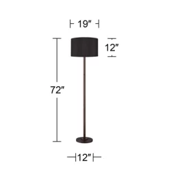 Possini Euro Design Meridian Modern 72" Tall Floor Lamp Oil Rubbed Bronze Metal Light Blaster LED Black Drum Shade For Living Room Bedroom 7 Possini Euro Design Meridian Modern 72" Tall Floor Lamp Oil Rubbed Bronze Metal Light Blaster LED Black Drum Shade For Living Room Bedroom -Possini Euro Design Sales GUEST ddd3b992 46c3 4e53 bc78 65c2e8364ac4