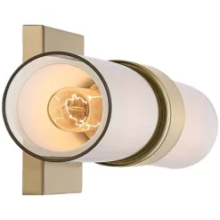 Possini Euro Design Brianna Modern Wall Light Brass Hardwire 23 1/2" 2-Light Fixture Clear Opal Double Glass Tube Shade For Bedroom Bathroom Vanity 12 Possini Euro Design Brianna Modern Wall Light Brass Hardwire 23 1/2" 2-Light Fixture Clear Opal Double Glass Tube Shade For Bedroom Bathroom Vanity -Possini Euro Design Sales GUEST de0f054b d5a2 4065 8b92 b07a422b89ea