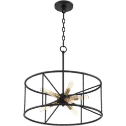 Possini Euro Design La Vista Black Chandelier 20 1/4" Wide Modern Sputnik 9-Light Fixture For Dining Room House Foyer Kitchen Island Entryway Bedroom -Possini Euro Design Sales GUEST de9b4f68 7dc5 4bb7 8e7e 4573ff949dcd