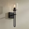 Possini Euro Design Possini Euro Katrina 17 1/2" High Black Wall Sconce