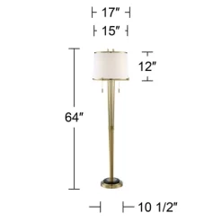 Possini Euro Design Palisade Modern Floor Lamp 64" Tall Satin Brass Metal Trimmed Fabric Tapered Drum Shade For Living Room Bedroom Office House Home 14 Possini Euro Design Palisade Modern Floor Lamp 64" Tall Satin Brass Metal Trimmed Fabric Tapered Drum Shade For Living Room Bedroom Office House Home -Possini Euro Design Sales GUEST e06ace3d 8f2f 4216 ab50 a6fc760c8ec8