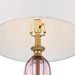 Possini Euro Design Clarrissa 31 1/2" Tall Fluted Vase Large Traditional End Table Lamp Pink Brass Finish Glass Single White Shade Living Room Bedroom 14 Possini Euro Design Clarrissa 31 1/2" Tall Fluted Vase Large Traditional End Table Lamp Pink Brass Finish Glass Single White Shade Living Room Bedroom -Possini Euro Design Sales GUEST e311e164 05de 4e10 8878 b46b389828d3