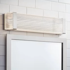 Possini Euro Design Possini Euro Lauren 21 1/2" Wide Brushed Nickel LED Bath Bar