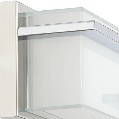 Possini Euro Design Jada Modern Wall Light Chrome Hardwire 26 1/4" Light Bar LED Fixture White Glass For Bedroom Bathroom Vanity Reading Living Room 2 Possini Euro Design Jada Modern Wall Light Chrome Hardwire 26 1/4" Light Bar LED Fixture White Glass For Bedroom Bathroom Vanity Reading Living Room - Image 2