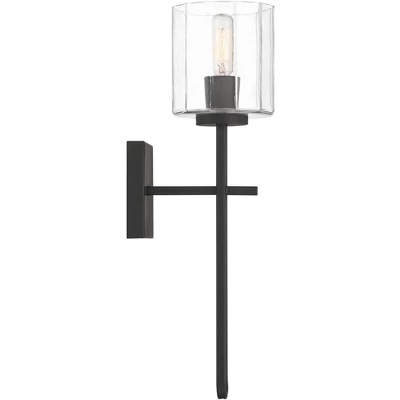 Possini Euro Design Possini Euro Katrina 17 1/2" High Black Wall Sconce 7 Possini Euro Design Possini Euro Katrina 17 1/2" High Black Wall Sconce - Image 7