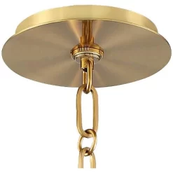 Possini Euro Design Warm Gold Pendant Chandelier 20" Wide Modern White Linen Drum Shade 4-Light Fixture For Dining Room Foyer Kitchen Island Entryway -Possini Euro Design Sales GUEST ea22a23f 499e 4388 a1c5 3ae919fbd1f1