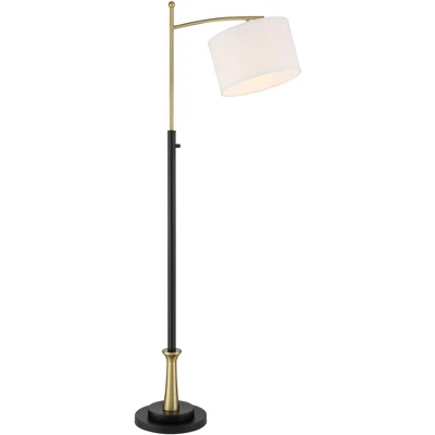 Possini Euro Design Burbank Modern 64" Tall Standing Floor Lamps Set Of 2 Lights Task Downbridge Black Gold Metal Brass Finish Living Room Bedroom 7 Possini Euro Design Burbank Modern 64" Tall Standing Floor Lamps Set Of 2 Lights Task Downbridge Black Gold Metal Brass Finish Living Room Bedroom - Image 7