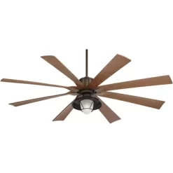 70" Possini Euro Design Defender Industrial Indoor Outdoor Ceiling Fan With LED Light Remote Oil Rubbed Bronze Koa Damp Rated For Patio Exterior House -Possini Euro Design Sales GUEST eaa30970 ded5 4ffc bfd0 8a0aa9cd0021