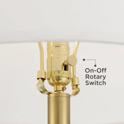 Possini Euro Design Modern Arc Floor Lamp Standing 62 1/2" Tall Warm Gold Offset Arm White Linen Drum Shade For Living Room Reading Family Bedroom 5 Possini Euro Design Modern Arc Floor Lamp Standing 62 1/2" Tall Warm Gold Offset Arm White Linen Drum Shade For Living Room Reading Family Bedroom - Image 5