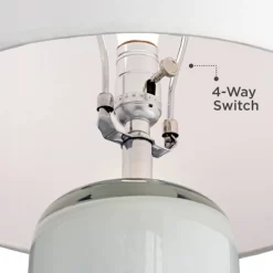 Possini Euro Design Modern Table Lamp With USB Charging Port And Nightlight LED 25" High Blue Art Glass White Shade For Bedroom Desk (Color May Vary) 11 Possini Euro Design Modern Table Lamp With USB Charging Port And Nightlight LED 25" High Blue Art Glass White Shade For Bedroom Desk (Color May Vary) -Possini Euro Design Sales GUEST ecbfc282 7c8f 4e9d a69d a343b3107f18