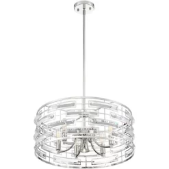 Possini Euro Design Smart Polished Nickel Chandelier 20" Wide Modern Drum Clear Crystal 6-Light Fixture For Dining Room House Foyer Kitchen Island 11 Possini Euro Design Smart Polished Nickel Chandelier 20" Wide Modern Drum Clear Crystal 6-Light Fixture For Dining Room House Foyer Kitchen Island -Possini Euro Design Sales GUEST eea2daa1 4b4d 429b a960 e11c0fbab734