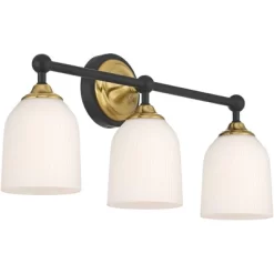 Possini Euro Design Possini Euro Zaragoza 23" Wide Gold And Black 3-Light Bath Light -Possini Euro Design Sales GUEST ef4f77fc b5d2 4fc6 9a01 0eb24d3aeb24