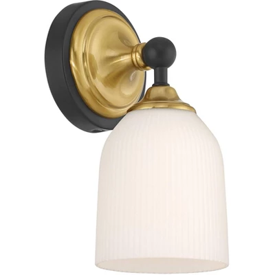 Possini Euro Design Possini Euro Zaragoza 9 1/2" High Gold And Black Wall Sconce 6 Possini Euro Design Possini Euro Zaragoza 9 1/2" High Gold And Black Wall Sconce - Image 6