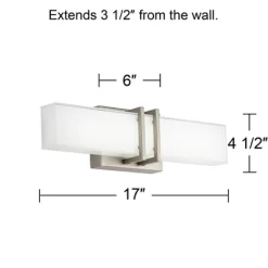 Possini Euro Design Exeter Modern Wall Light Brushed Nickel 17" Light Bar LED Fixture Silk Screened Glass Shade For Bedroom Bathroom Vanity Reading 14 Possini Euro Design Exeter Modern Wall Light Brushed Nickel 17" Light Bar LED Fixture Silk Screened Glass Shade For Bedroom Bathroom Vanity Reading -Possini Euro Design Sales GUEST efe867f0 fb4b 4fb3 985f e868bb7e9174