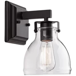 Possini Euro Design Bellis Industrial Modern Wall Light Sconce Bronze Hardwire 6" Fixture Clear Glass Shade For Bedroom Bedside Bathroom Vanity Home 9 Possini Euro Design Bellis Industrial Modern Wall Light Sconce Bronze Hardwire 6" Fixture Clear Glass Shade For Bedroom Bedside Bathroom Vanity Home -Possini Euro Design Sales GUEST f1fec92a 280e 4f15 94f6 7e29f59bf899