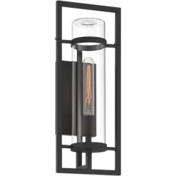 Possini Euro Design Possini Euro Castello 18"H Sand Black Marine Grade Outdoor Wall Light -Possini Euro Design Sales GUEST f37ab7f2 7b19 4f7b a655 fd95c38099d8