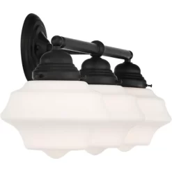 Possini Euro Design Astrid Modern Wall Light Black Metal Hardwire 27 1/4" 3-Light Fixture Opal White Glass Shade For Bedroom Bathroom Living Room 11 Possini Euro Design Astrid Modern Wall Light Black Metal Hardwire 27 1/4" 3-Light Fixture Opal White Glass Shade For Bedroom Bathroom Living Room -Possini Euro Design Sales GUEST f38cec3d 7d85 41c9 86d6 59f05b008701