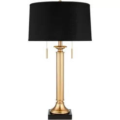 Possini Euro Design Wynne Traditional Table Lamp 30" Tall Warm Gold With USB Charging Port Black Drum Shade For Bedroom Living Room Bedside Nightstand 14 Possini Euro Design Wynne Traditional Table Lamp 30" Tall Warm Gold With USB Charging Port Black Drum Shade For Bedroom Living Room Bedside Nightstand -Possini Euro Design Sales GUEST f3bcad5a 0d5d 4b80 9a68 1014dad9a827