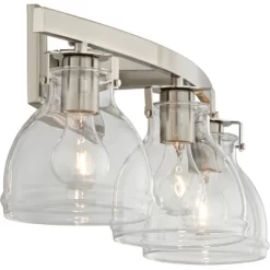Possini Euro Design Bellis Modern Industrial Wall Light Brushed Nickel Hardwire 23 1/2" 3-Light Fixture Clear Glass For Bedroom Bathroom Vanity House 11 Possini Euro Design Bellis Modern Industrial Wall Light Brushed Nickel Hardwire 23 1/2" 3-Light Fixture Clear Glass For Bedroom Bathroom Vanity House -Possini Euro Design Sales GUEST f5c18919 9b34 47ba 82d6 62051b9e8fb1