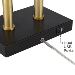 Possini Euro Design Keegan Modern Desk Lamp 24" High Warm Brass With Dual USB Charging Ports LED Adjustable Black Shade For Bedroom Living Room Desk 11 Possini Euro Design Keegan Modern Desk Lamp 24" High Warm Brass With Dual USB Charging Ports LED Adjustable Black Shade For Bedroom Living Room Desk -Possini Euro Design Sales GUEST f7c5654c 2ff0 4368 9784 4f28f7aa76ef
