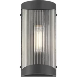 Possini Euro Design Possini Euro August 11" High Textured Black Outdoor Wall Light -Possini Euro Design Sales GUEST fa52315c 5e7a 4fcc bbf2 0f26e67dbad4