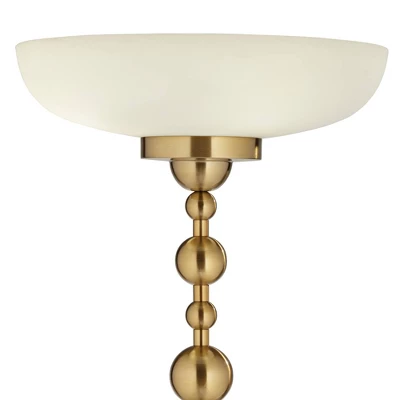Possini Euro Design Summit Light Blaster Modern Torchiere Floor Lamp 71" Tall Warm Gold Frosted Glass Shade For Living Room Bedroom Office House Home 2 Possini Euro Design Summit Light Blaster Modern Torchiere Floor Lamp 71" Tall Warm Gold Frosted Glass Shade For Living Room Bedroom Office House Home - Image 2