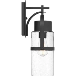 Possini Euro Design Caramela 16" High Modern Outdoor Wall Light Fixture Mount Porch House Exterior Outside Weatherproof Black Metal Clear Glass Shade -Possini Euro Design Sales GUEST fad8f498 bcdd 44ee 99de 35b19ff3b45e