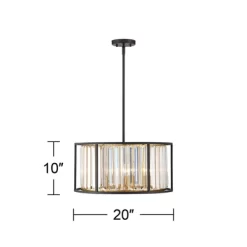 Possini Euro Design Milne Bronze Gold Drum Pendant Chandelier 20" Wide Modern Crystal 5-Light Fixture For Dining Room House Kitchen Island Entryway 14 Possini Euro Design Milne Bronze Gold Drum Pendant Chandelier 20" Wide Modern Crystal 5-Light Fixture For Dining Room House Kitchen Island Entryway -Possini Euro Design Sales GUEST fc46d4e3 5453 4ff8 b69b 4701b62f6406