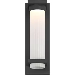 Possini Euro Design Possini Euro Kathleen 14" High Sand Black LED Wall Sconce Set Of 2 -Possini Euro Design Sales GUEST ff8752ed 6a10 486b abba 40a303b2f38d